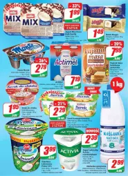 Gazetka promocyjna Dino - G23 - Gazetka - ważna od 13.06 do 13.06.2023 - strona 14 - produkty: Jogurt naturalny, Ser, Gra, Maślanka, Danone, Piątnica, Zott, Jogurt, Probiotyk, Actimel, Activia, Serek homogenizowany, Serek, Baton, Deser, Chleb, Magija, Monte