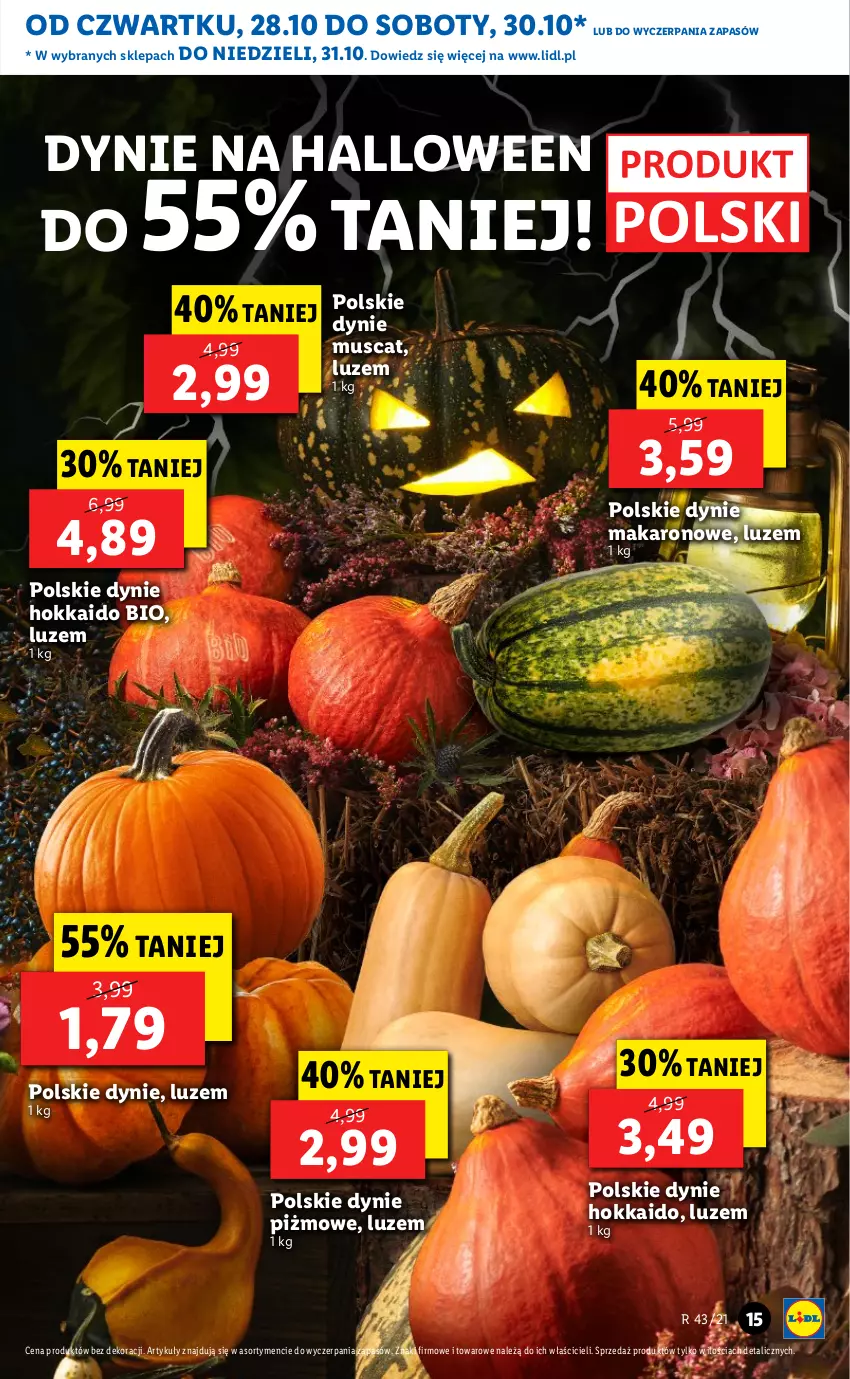 Gazetka promocyjna Lidl - GAZETKA - ważna 28.10 do 31.10.2021 - strona 15 - produkty: Makaron, Mus