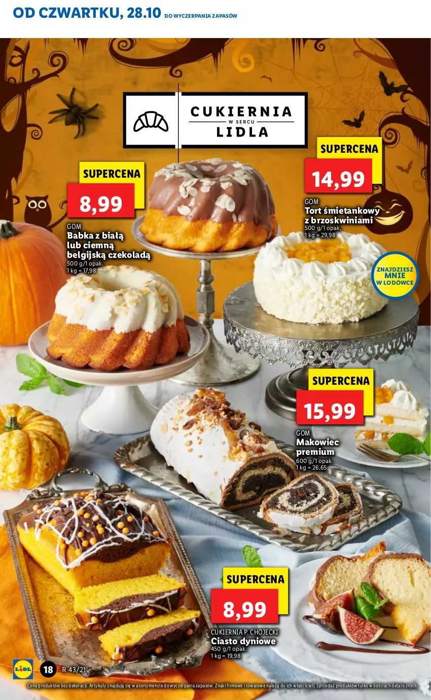 Gazetka promocyjna Lidl - GAZETKA - ważna 28.10 do 31.10.2021 - strona 18 - produkty: Babka, Cukier, LG, Makowiec