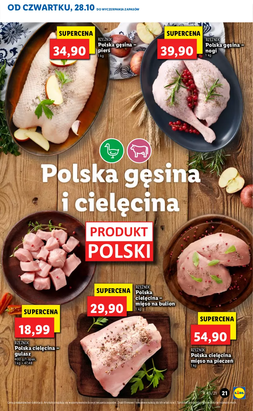 Gazetka promocyjna Lidl - GAZETKA - ważna 28.10 do 31.10.2021 - strona 21 - produkty: Bulion, Lion, Mięso, Piec