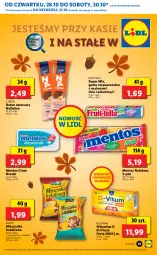 Gazetka promocyjna Lidl - GAZETKA - Gazetka - ważna od 31.10 do 31.10.2021 - strona 37 - produkty: Por, Oleofarm, Chia, D-Vitum, Mentos, Baton, E. Wedel, Oleo, Mieszanka bakaliowa, Guma rozpuszczalna, Fa