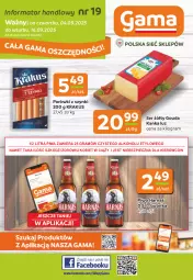 Gazetka promocyjna Gama - Gazetka Gama - Gazetka - ważna od 16.09 do 16.09.2025 - strona 1 - produkty: Piwa, Piwo, Piec, Krakus, Ser, Gra, Parówki, Parówki z szynki, Gouda, Harnaś, Fa