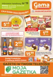 Gazetka promocyjna Gama - Gazetka Gama - Gazetka - ważna od 16.09 do 16.09.2025 - strona 12 - produkty: Piwa, Piwo, Piec, Ser, Gra, Telefon, Zupa, Tyskie, Mleczko, Słynne, Milka