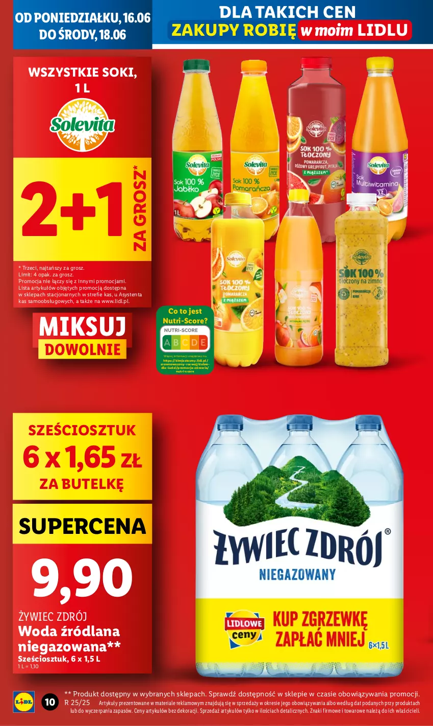 Gazetka promocyjna Lidl - GAZETKA - ważna 16.06 do 18.06.2025 - strona 10 - produkty: LANA, Sok, Wazon, Woda