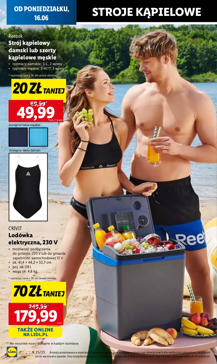Gazetka promocyjna Lidl - GAZETKA - ważna 16.06 do 18.06.2025 - strona 20 - produkty: Kuchnia, Lodówka, Strój kąpielowy, Szorty, Waga