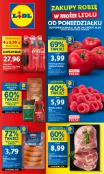 Gazetka promocyjna Lidl - GAZETKA - Gazetka - ważna od 18.06 do 18.06.2025 - strona 1 - produkty: Karkówka wieprzowa, Coca-Cola, PIKOK, Maliny, Kiełbasa, Pomidory, Kiełbasa śląska