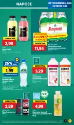 Gazetka promocyjna Lidl - GAZETKA - Gazetka - ważna od 18.06 do 18.06.2025 - strona 47 - produkty: Sok, Mus, Lemoniada, Napoje, LANA, Tonik, Muszynianka, Napój gazowany, Oshee, Cappy, Woda mineralna, Arbuz, Woda, Mango, Napój, Mięta, Magnez