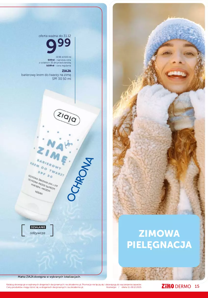 Gazetka promocyjna Ziko - Gazetka Ziko Dermo - ważna 11.12 do 28.12.2025 - strona 15 - produkty: Kolagen, Krem do twarzy, Ser, Ziaja