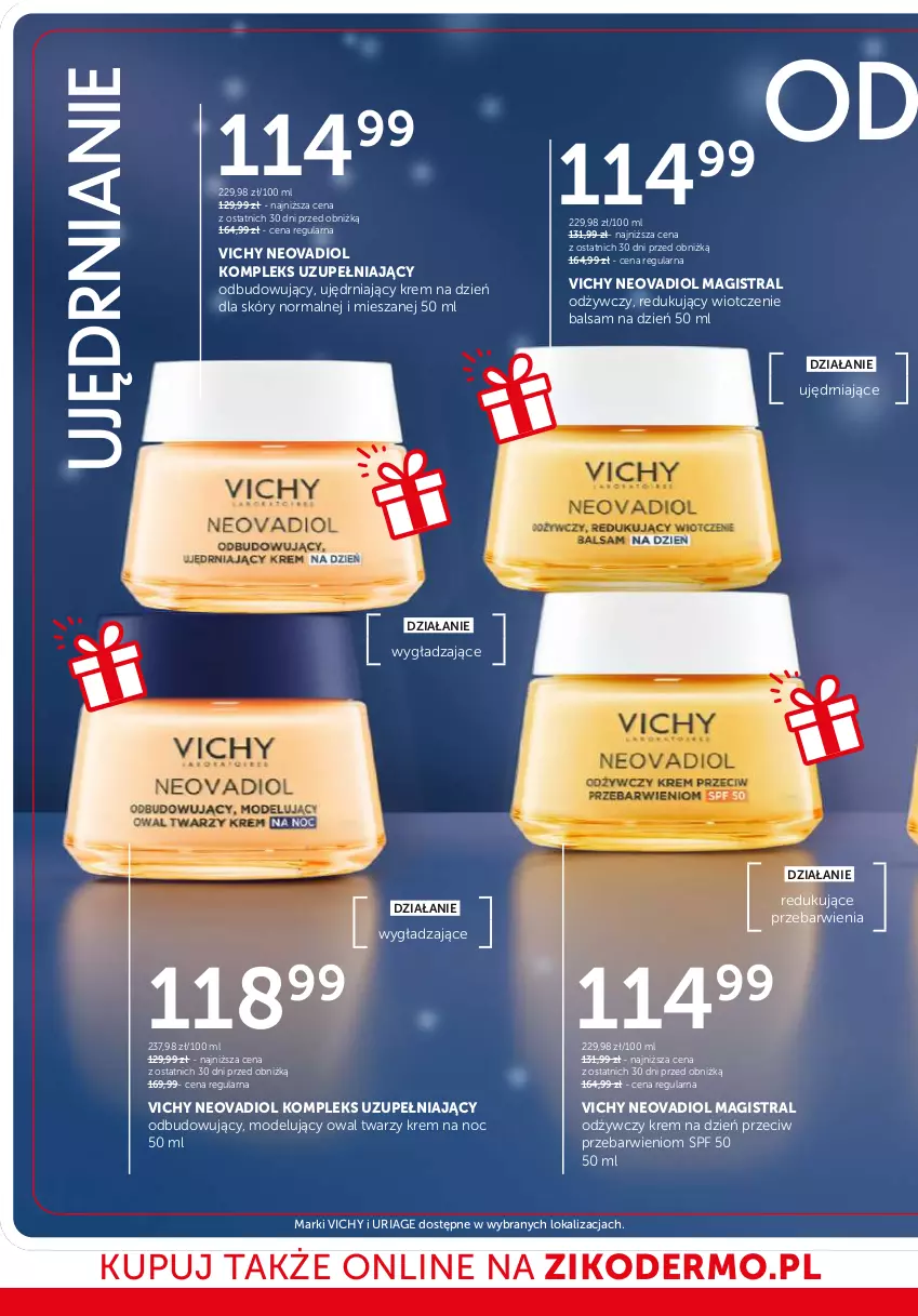 Gazetka promocyjna Ziko - Gazetka Ziko Dermo - ważna 11.12 do 28.12.2025 - strona 8 - produkty: Fa, Krem do twarzy, Krem na dzień, Krem na noc, Mleko, Rum, Ser, Serum, Vichy, Ziaja