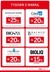 Gazetka promocyjna Ziko - Gazetka Ziko Dermo - Gazetka - ważna od 28.12 do 28.12.2025 - strona 27 - produkty: Ser, Bioderma, Biovax, Body, Brie, Apteka, Bepanthen, Atoderm, Fa