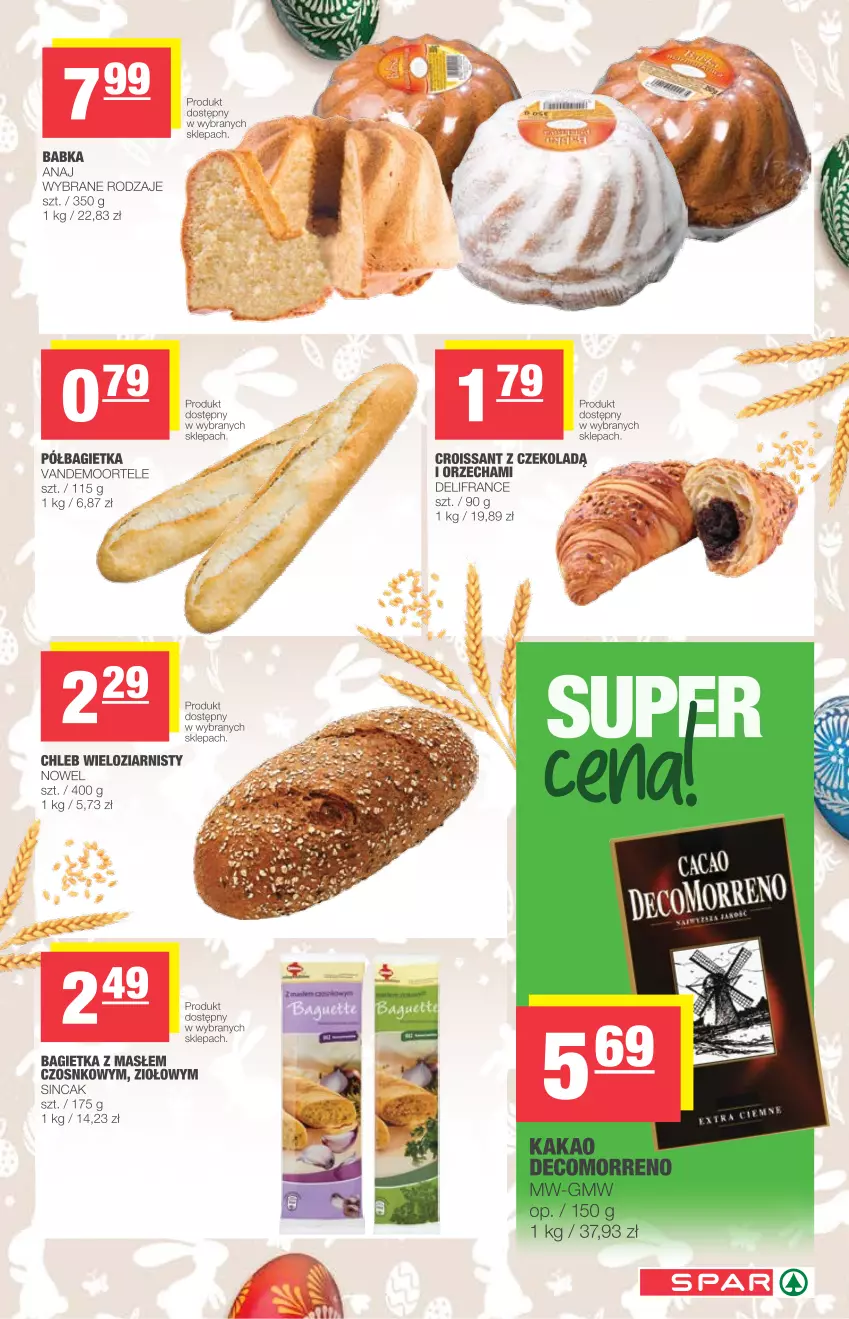 Gazetka promocyjna Spar - Spar - ważna 24.03 do 30.03.2021 - strona 3 - produkty: Babka, Bagietka, Chleb, Chleb wieloziarnisty, Croissant, Półbagietka