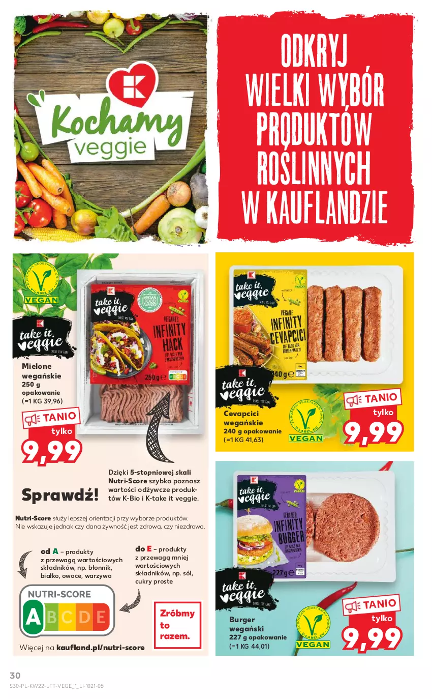 Gazetka promocyjna Kaufland - OFERTA TYGODNIA - ważna 02.06 do 09.06.2021 - strona 30 - produkty: Burger, Owoce, Sól, Top, Warzywa