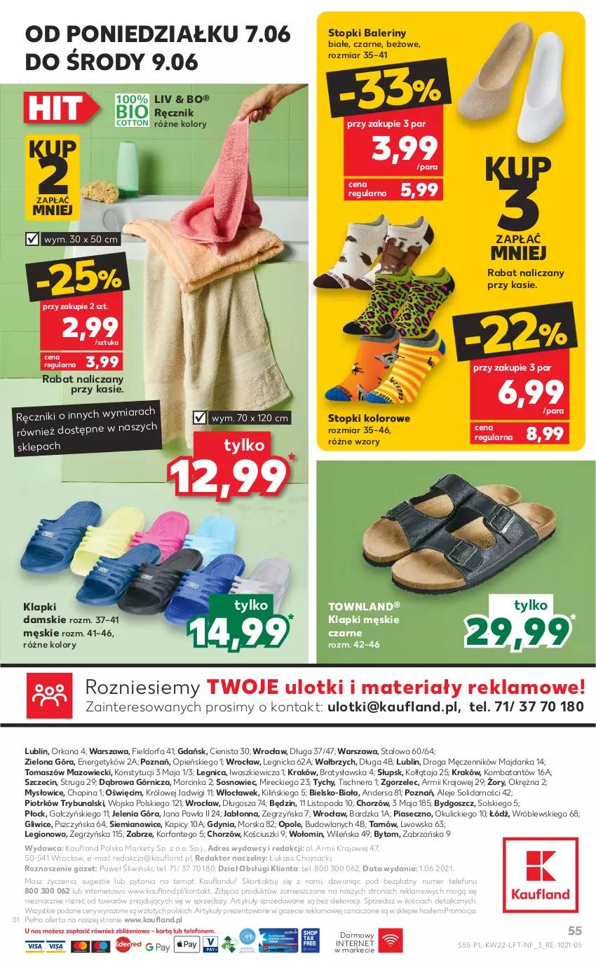 Gazetka promocyjna Kaufland - OFERTA TYGODNIA - ważna 02.06 do 09.06.2021 - strona 55 - produkty: Baleriny, Dres, Fa, Inka, Klapki, Orka, Ręcznik, Sos, Telefon, Top