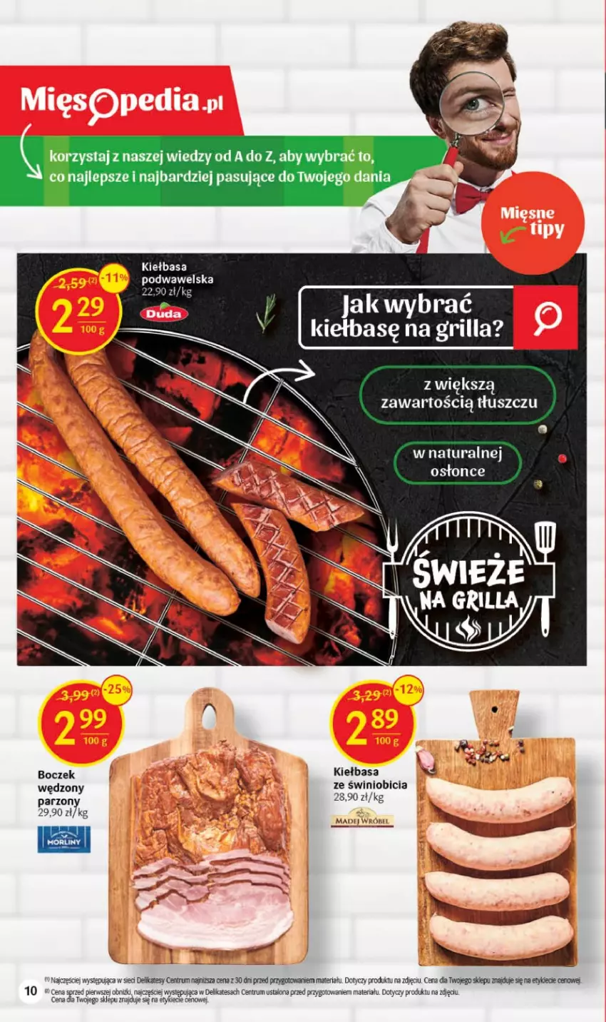 Gazetka promocyjna Delikatesy Centrum - Gazetka DC29 - ważna 27.07 do 02.08.2023 - strona 10 - produkty: BIC, Boczek, Kiełbasa, Kiełbasa podwawelska, Kije, Rum, Wawel