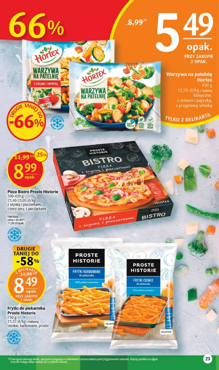 Gazetka promocyjna Delikatesy Centrum - Gazetka DC29 - ważna 27.07 do 02.08.2023 - strona 23 - produkty: Frytki, Piec, Pieczarka, Piekarnik, Pizza, Rum, Ser