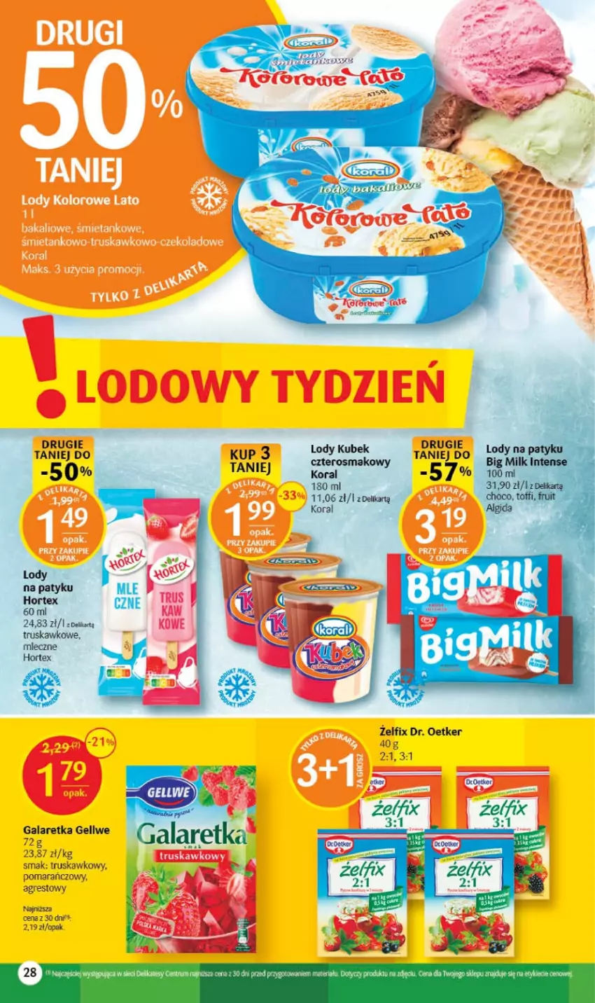 Gazetka promocyjna Delikatesy Centrum - Gazetka DC29 - ważna 27.07 do 02.08.2023 - strona 28 - produkty: Dr. Oetker, Gala, Galaretka, Gres, Hortex, Rum