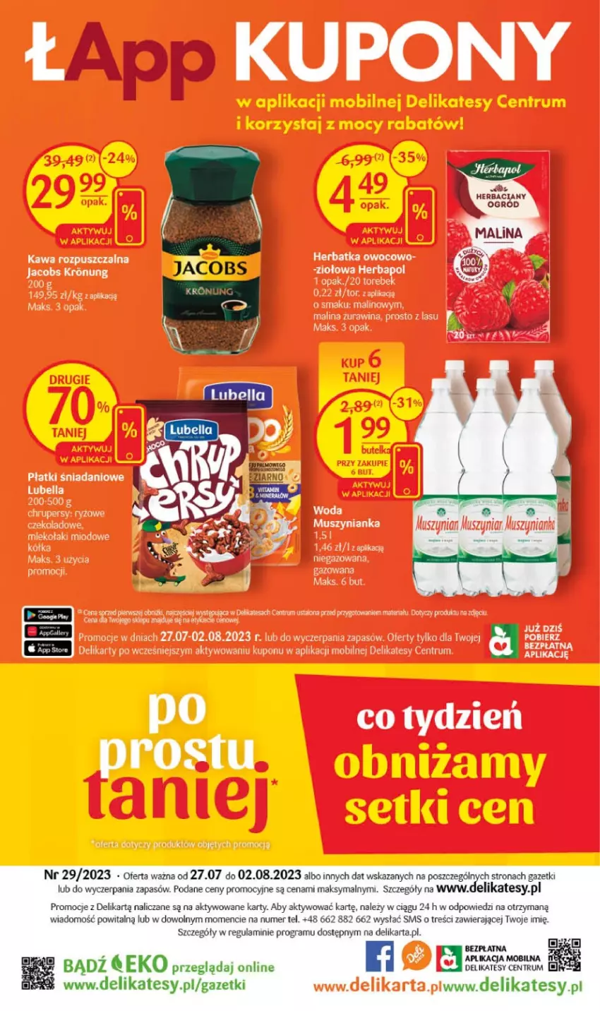 Gazetka promocyjna Delikatesy Centrum - Gazetka DC29 - ważna 27.07 do 02.08.2023 - strona 36 - produkty: Bell, Bella, Danio, Herbapol, Jacobs, Kawa, Kawa rozpuszczalna, Lubella, Mleko, Mobil, Mus, Rum, Ryż