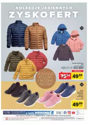 Gazetka promocyjna Carrefour - Gazetka Jesień trendy niesie - Gazetka - ważna od 15.10 do 15.10.2022 - strona 24 - produkty: Por, Buty, Kurtka, Saska, Sport, Dzieci, Kurtka dziecięca