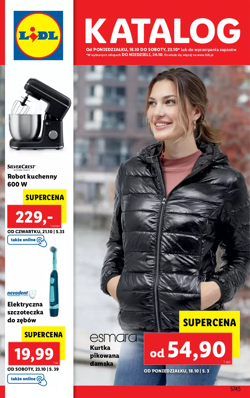 Gazetka promocyjna Lidl - GAZETKA - ważna 18.10 do 24.10.2021 - strona 1 - produkty: Dzieci, Elektryczna szczoteczka, Kurtka, Robot, Szczoteczka