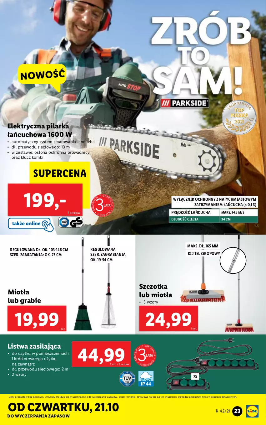 Gazetka promocyjna Lidl - GAZETKA - ważna 18.10 do 24.10.2021 - strona 23 - produkty: Gra, Listwa, Teleskop