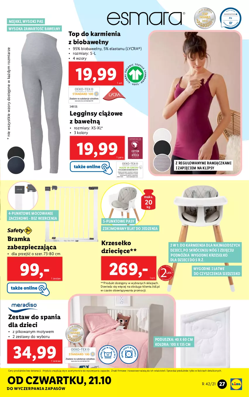 Gazetka promocyjna Lidl - GAZETKA - ważna 18.10 do 24.10.2021 - strona 27 - produkty: Dzieci, Karmi, Kołdra, Piec, Poduszka, Ramka, Siedzisko, Sok, Top