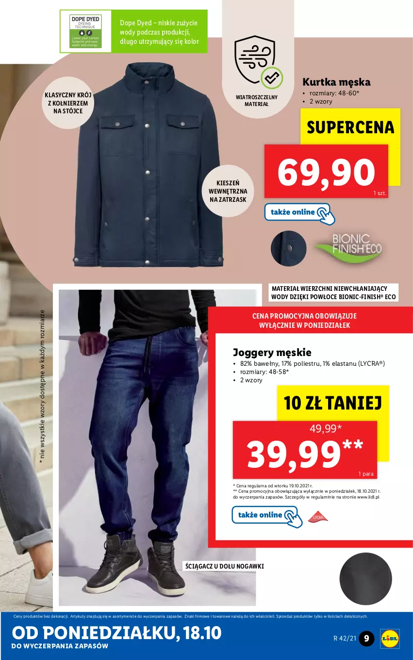 Gazetka promocyjna Lidl - GAZETKA - ważna 18.10 do 24.10.2021 - strona 9 - produkty: Finish, Kurtka