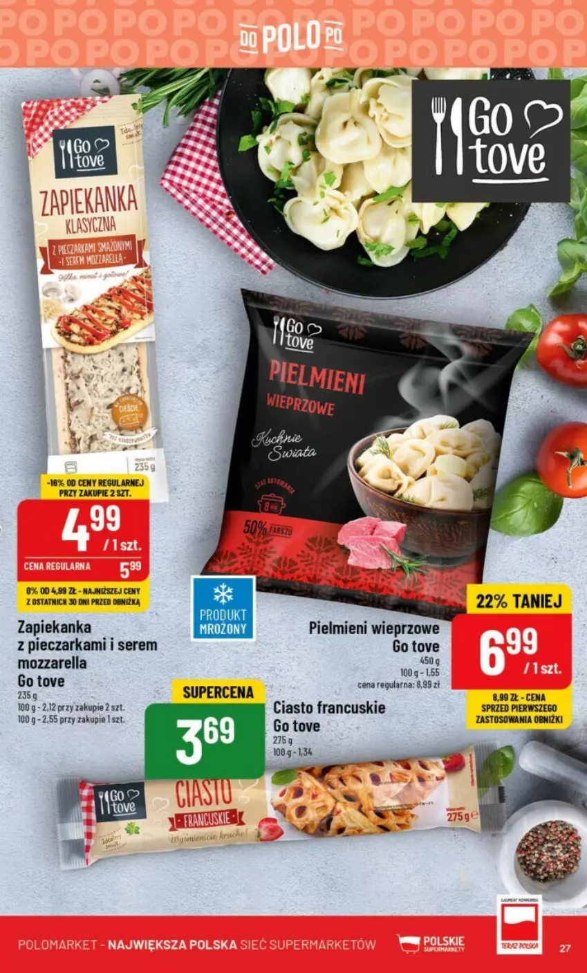 Gazetka promocyjna PoloMarket - ważna 23.08 do 29.08.2023 - strona 20 - produkty: Ciasto francuskie, Piec, Pieczarka, Ser, Zapiekanka