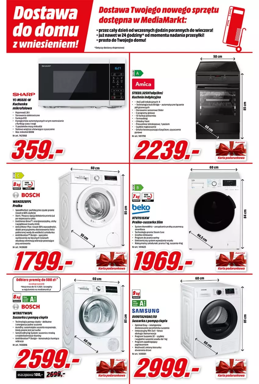 Gazetka promocyjna Media Markt - Gazetka Media Markt - ważna 13.10 do 19.10.2021 - strona 10 - produkty: Bosch, Fa, Gra, Grzałka, Kawa, Kuchnia, LANA, LG, Malm, Por, Pralko-suszarka, Ryż, Ser, Sharp, Suszarka, Wagi