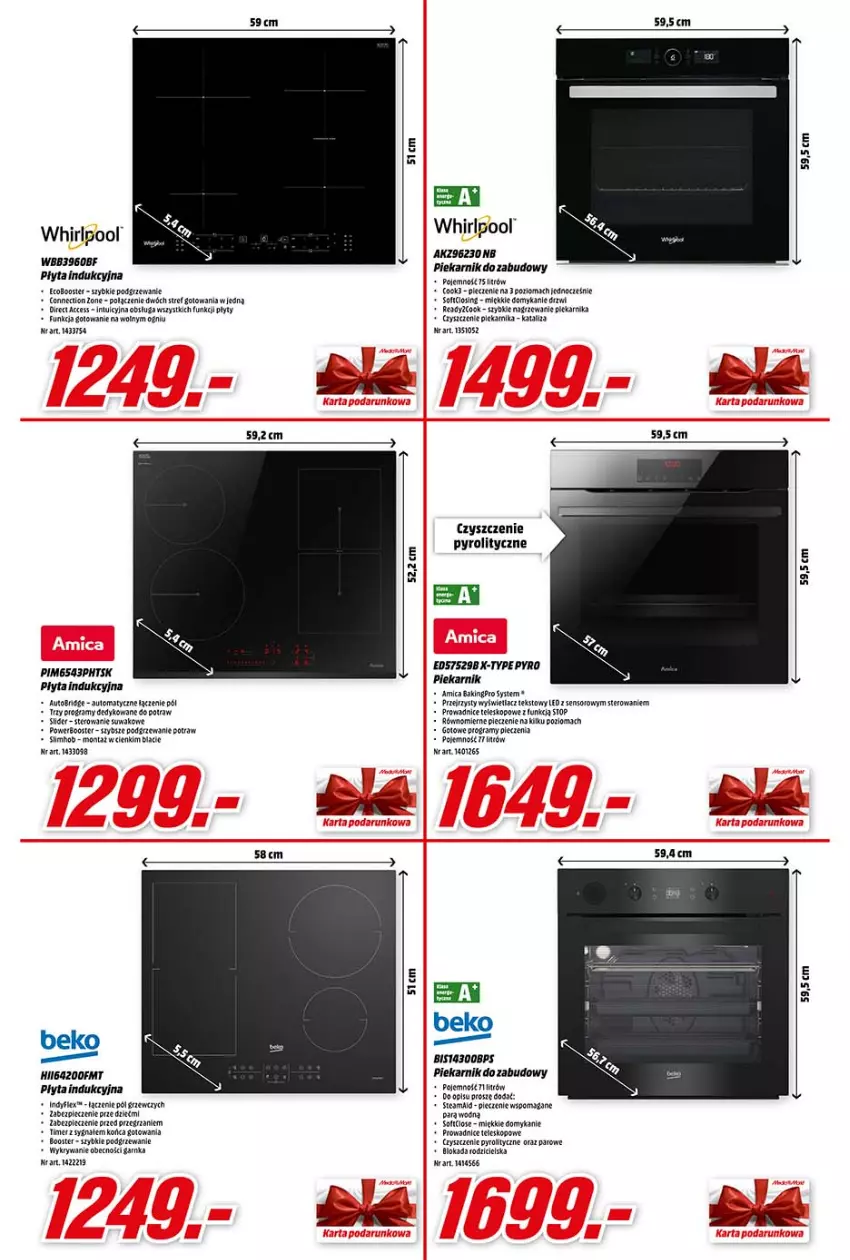 Gazetka promocyjna Media Markt - Gazetka Media Markt - ważna 13.10 do 19.10.2021 - strona 11 - produkty: Amica, Beko, Drzwi, Fa, Gra, LG, Piec, Piekarnik, Piekarnik do zabudowy, Płyta, Płyta indukcyjna, Por, Top, Whirlpool