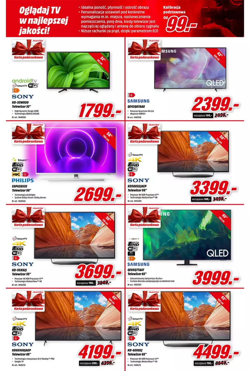 Gazetka promocyjna Media Markt - Gazetka Media Markt - ważna 13.10 do 19.10.2021 - strona 4 - produkty: Cif, Fa, Gin, Kret, Metro, Philips, Por, Samsung, Sok, Sony, Telewizor