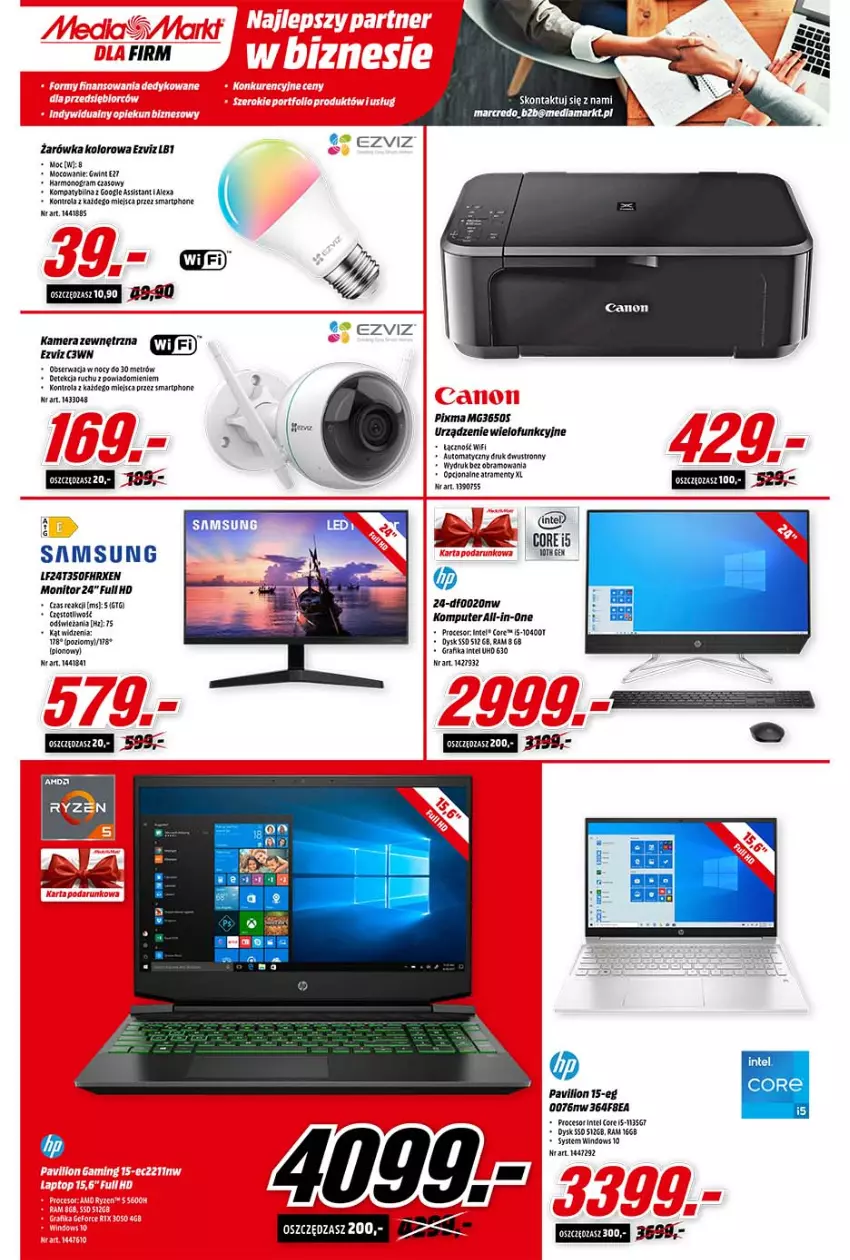 Gazetka promocyjna Media Markt - Gazetka Media Markt - ważna 13.10 do 19.10.2021 - strona 7 - produkty: Gra, Grafika, Intel, Kamera, Komputer, Lion, Monitor, Mop, Samsung, Tera, Urządzenie wielofunkcyjne