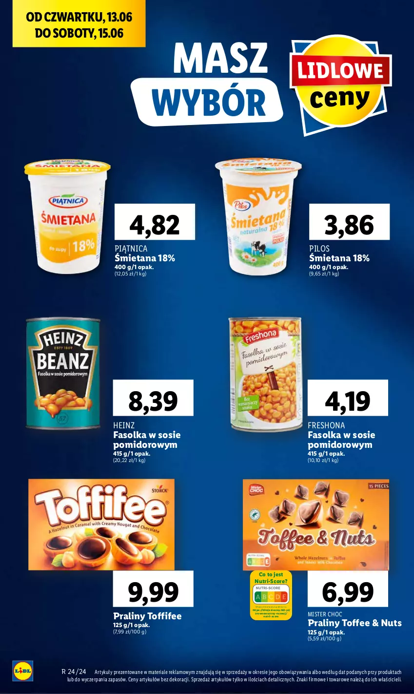 Gazetka promocyjna Lidl - GAZETKA - ważna 13.06 do 15.06.2024 - strona 36 - produkty: Fa, Heinz, Piątnica, Pilos, Praliny, Sos, Toffifee, Wazon