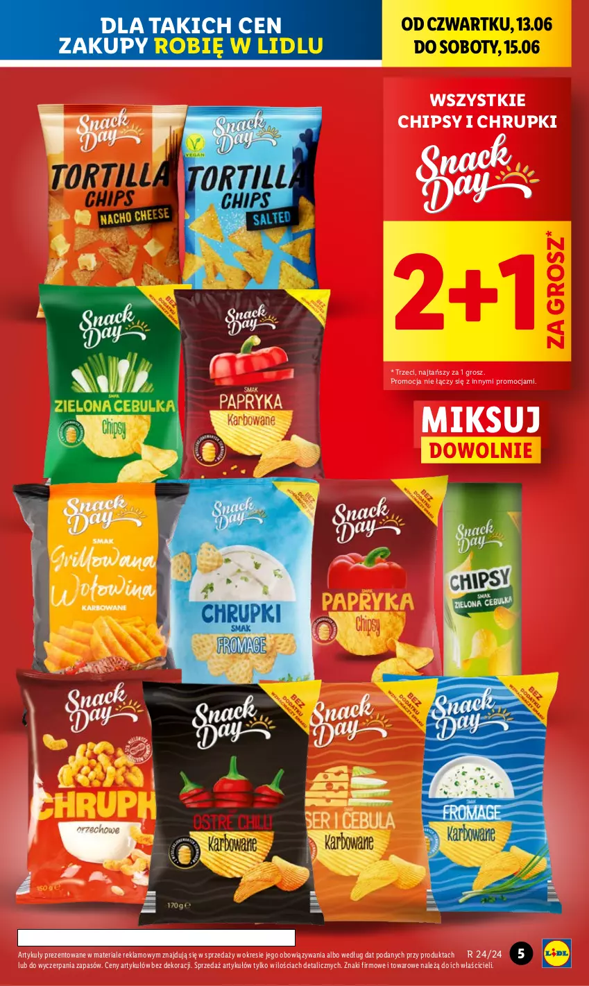 Gazetka promocyjna Lidl - GAZETKA - ważna 13.06 do 15.06.2024 - strona 7 - produkty: Chipsy, Chrupki