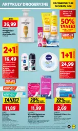 Gazetka promocyjna Lidl - GAZETKA - Gazetka - ważna od 15.06 do 15.06.2024 - strona 39 - produkty: Nivea Men, Gra, Pantene, Eveline, Pasta do zębów, Szampon, Podpaski, Carefree, Elmex, Wkładki, Antyperspirant, Nivea