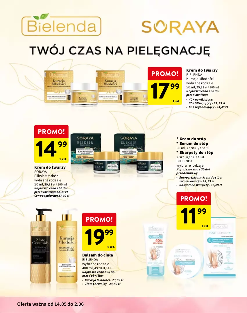 Gazetka promocyjna Intermarche - Gazetka Intermarche - ważna 14.05 do 02.06.2026 - strona 2 - produkty: Antyperspirant, Balsam do ciała, Bielenda, Elseve, Garnier, Karp, Krem do stóp, Krem do twarzy, Maska, Maska do włosów, Odżywka, Olej, Rum, Ser, Serum, Serum do stóp, Szampon