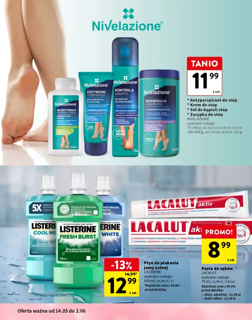 Gazetka promocyjna Intermarche - Gazetka Intermarche - ważna 14.05 do 02.06.2026 - strona 8 - produkty: Colgate, Colgate Total, Gin, Lacalut, LG, Listerine, Palmolive, Pasta do zębów, Płyn do płukania, Płyn do płukania jamy ustnej, Pur