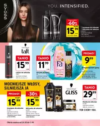 Gazetka promocyjna Intermarche - Gazetka Intermarche - Gazetka - ważna od 02.06 do 02.06.2026 - strona 4 - produkty: Balsam do ciała, Taft, Joanna, Maska do włosów, Szampon, Syoss, Lakier do włosów, Odżywka, Maska, Antyperspirant, Lakier, Fa