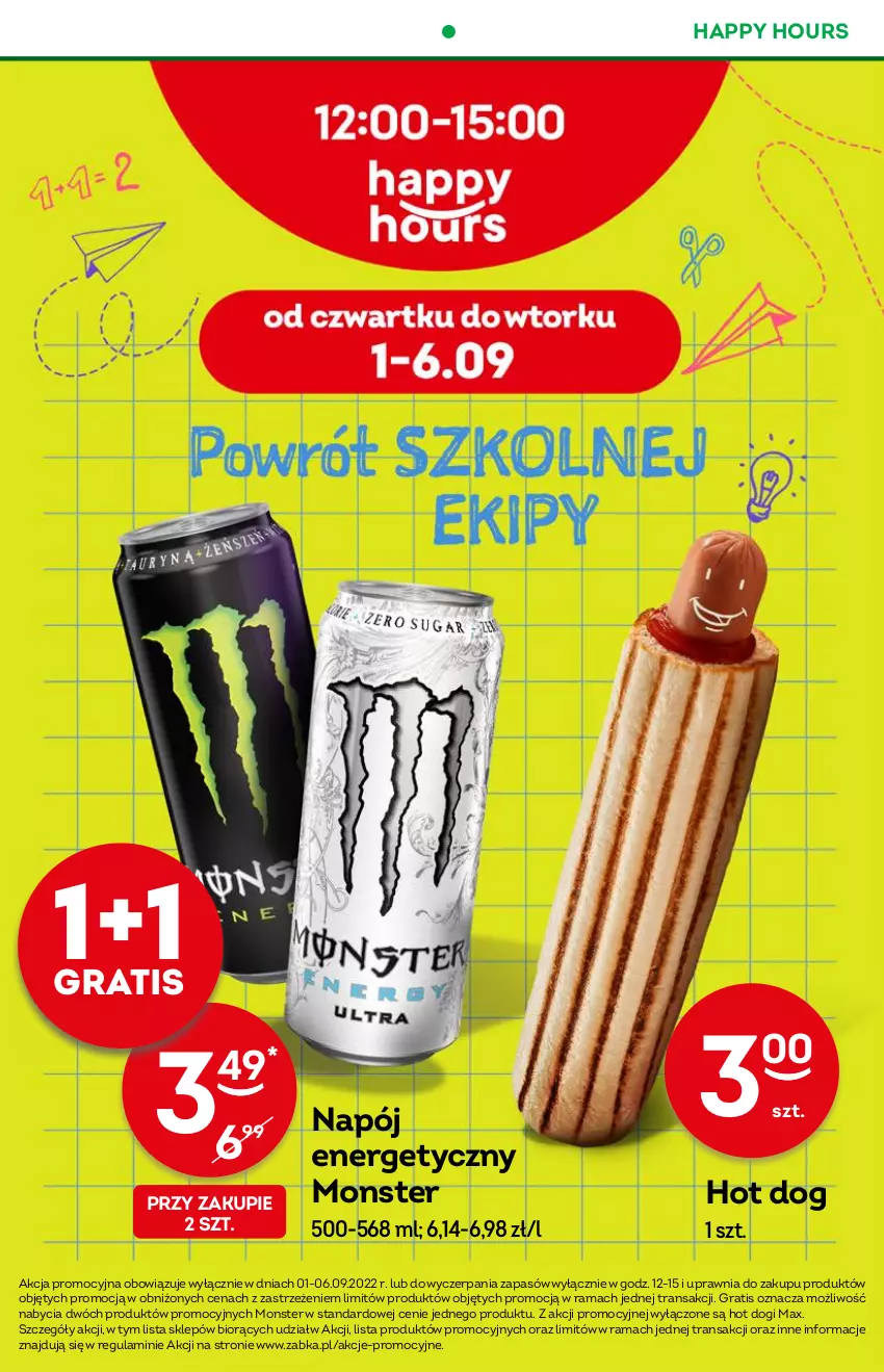 Gazetka promocyjna Żabka - ważna 31.08 do 06.09.2022 - strona 2 - produkty: Gra, Hot dog, Napój, Napój energetyczny, Rama, Tran