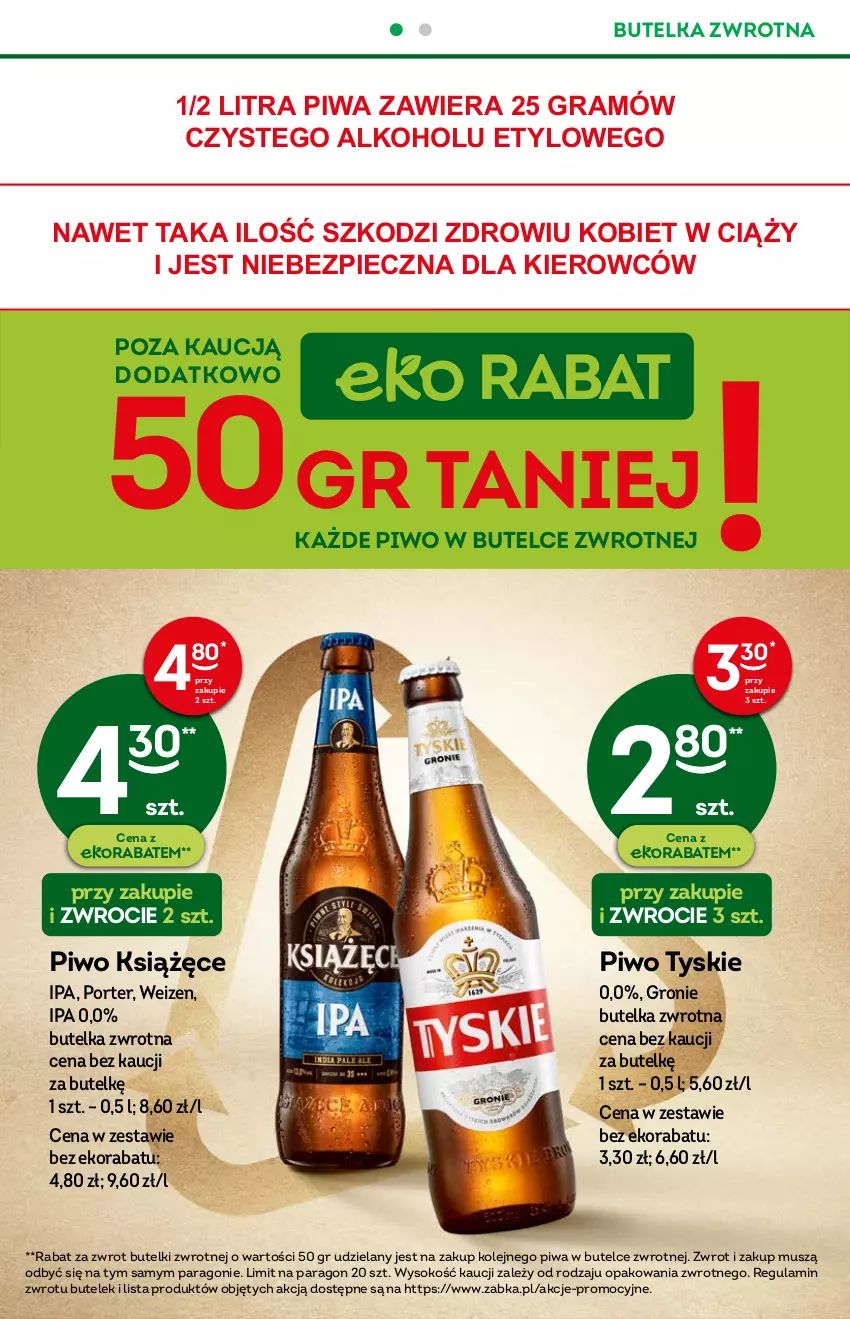 Gazetka promocyjna Żabka - ważna 31.08 do 06.09.2022 - strona 8 - produkty: Gra, Książęce, Mus, Olej, Piec, Piwa, Piwo, Por, Sok, Tyskie