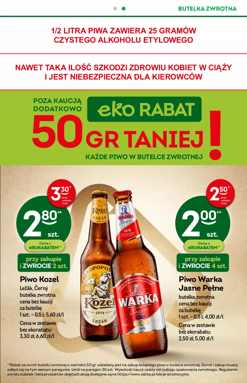 Gazetka promocyjna Żabka - ważna 31.08 do 06.09.2022 - strona 9 - produkty: Gra, Kozel, Mus, Olej, Piec, Piwa, Piwo, Sok, Warka