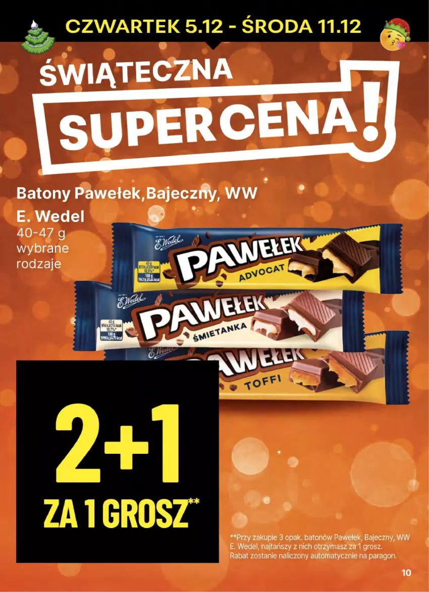 Gazetka promocyjna Delikatesy Centrum - NOWA GAZETKA Delikatesy Centrum od 5 grudnia! 5-11.12.2024 - ważna 05.12 do 11.12.2024 - strona 10 - produkty: Baton, E. Wedel