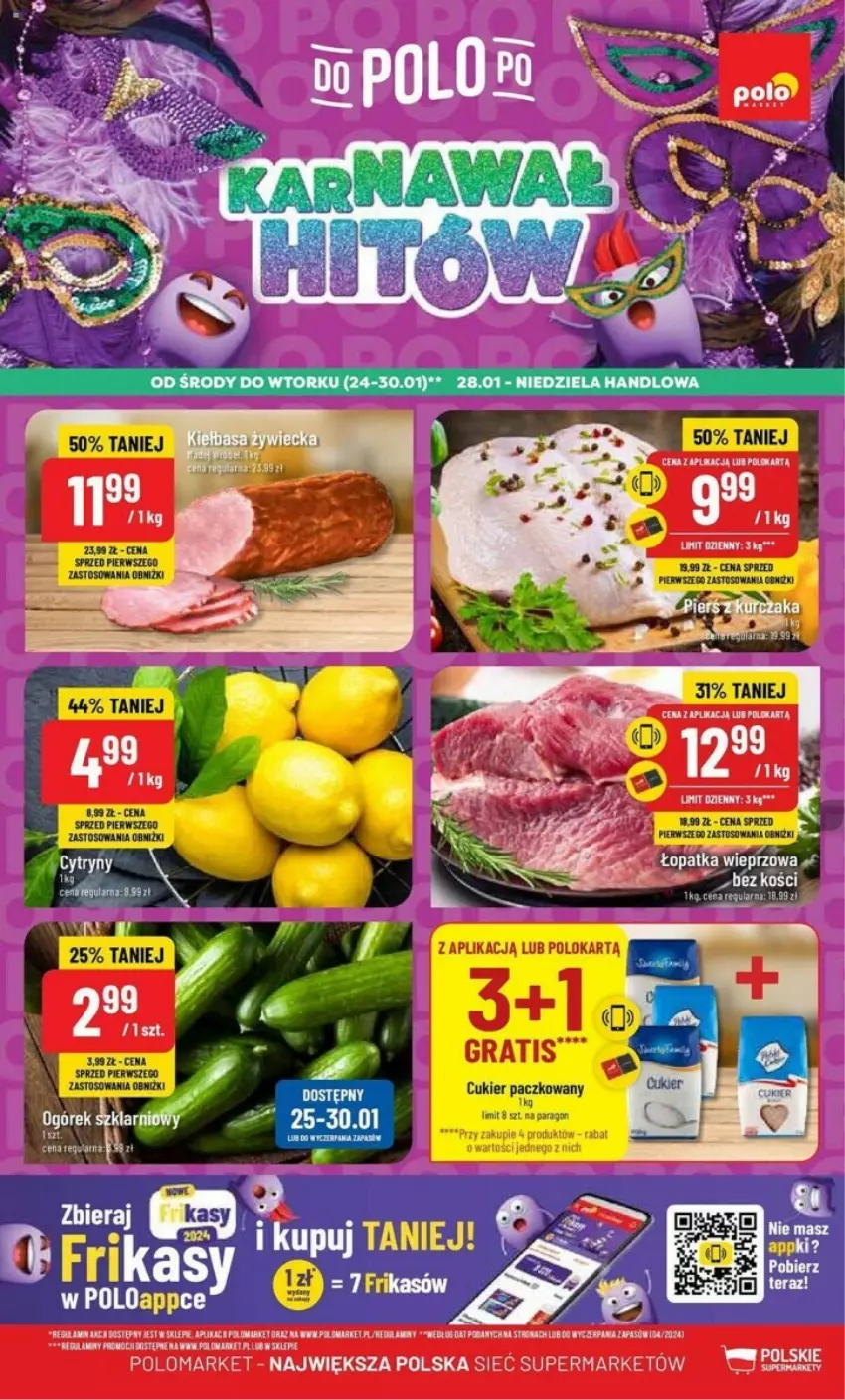 Gazetka promocyjna PoloMarket - ważna 24.01 do 30.01.2024 - strona 1 - produkty: Cukier