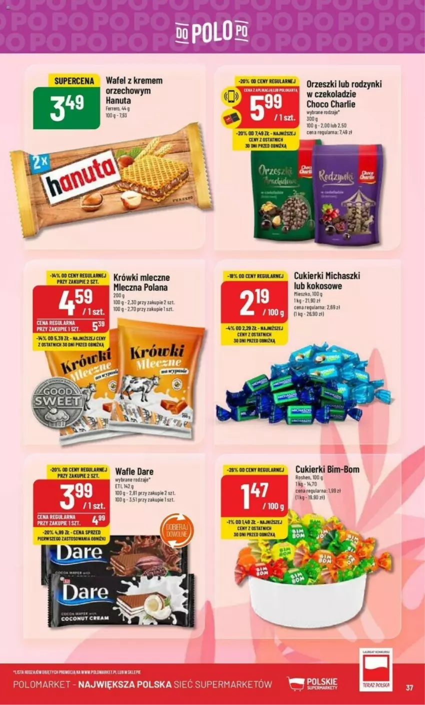 Gazetka promocyjna PoloMarket - ważna 24.01 do 30.01.2024 - strona 31 - produkty: Cukier, Cukierki, Kokos, Krówki mleczne, LANA, Orzeszki, Rodzynki, Wafle