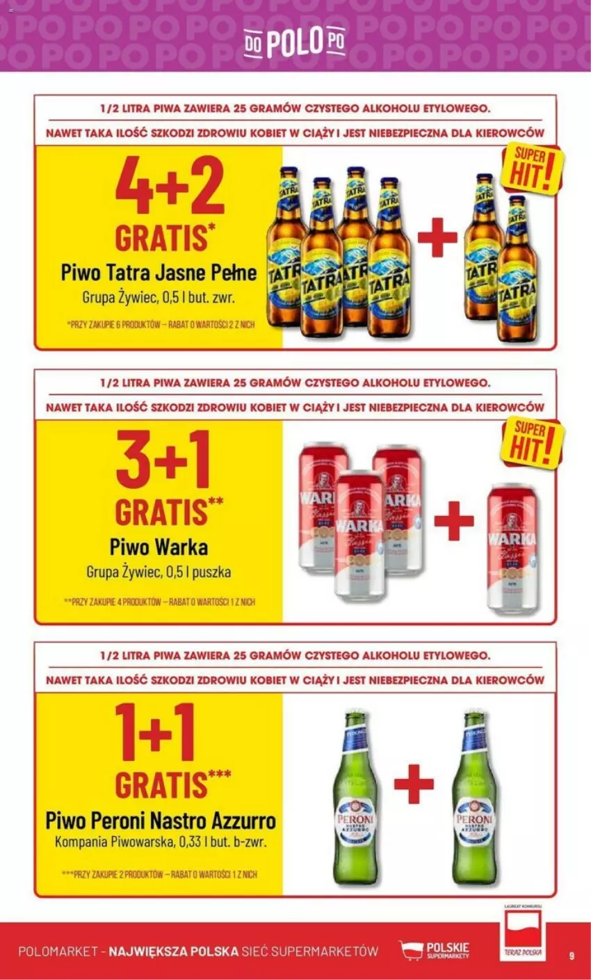 Gazetka promocyjna PoloMarket - ważna 24.01 do 30.01.2024 - strona 50 - produkty: Gra, Piec, Piwa, Piwo, Tatra, Warka