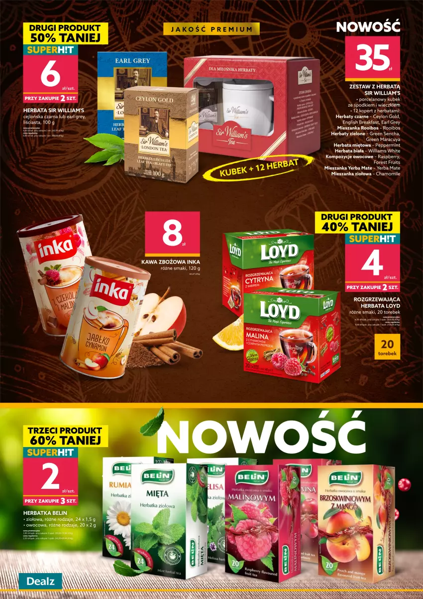 Gazetka promocyjna Dealz - NOWY KATALOG KAW I HERBATJESIENNA ROZGRZEWKA - ważna 26.09 do 08.10.2022 - strona 4 - produkty: Earl Grey, Fa, Herbata, Iams, Inka, Kawa, Kawa zbożowa, Loyd, Rum