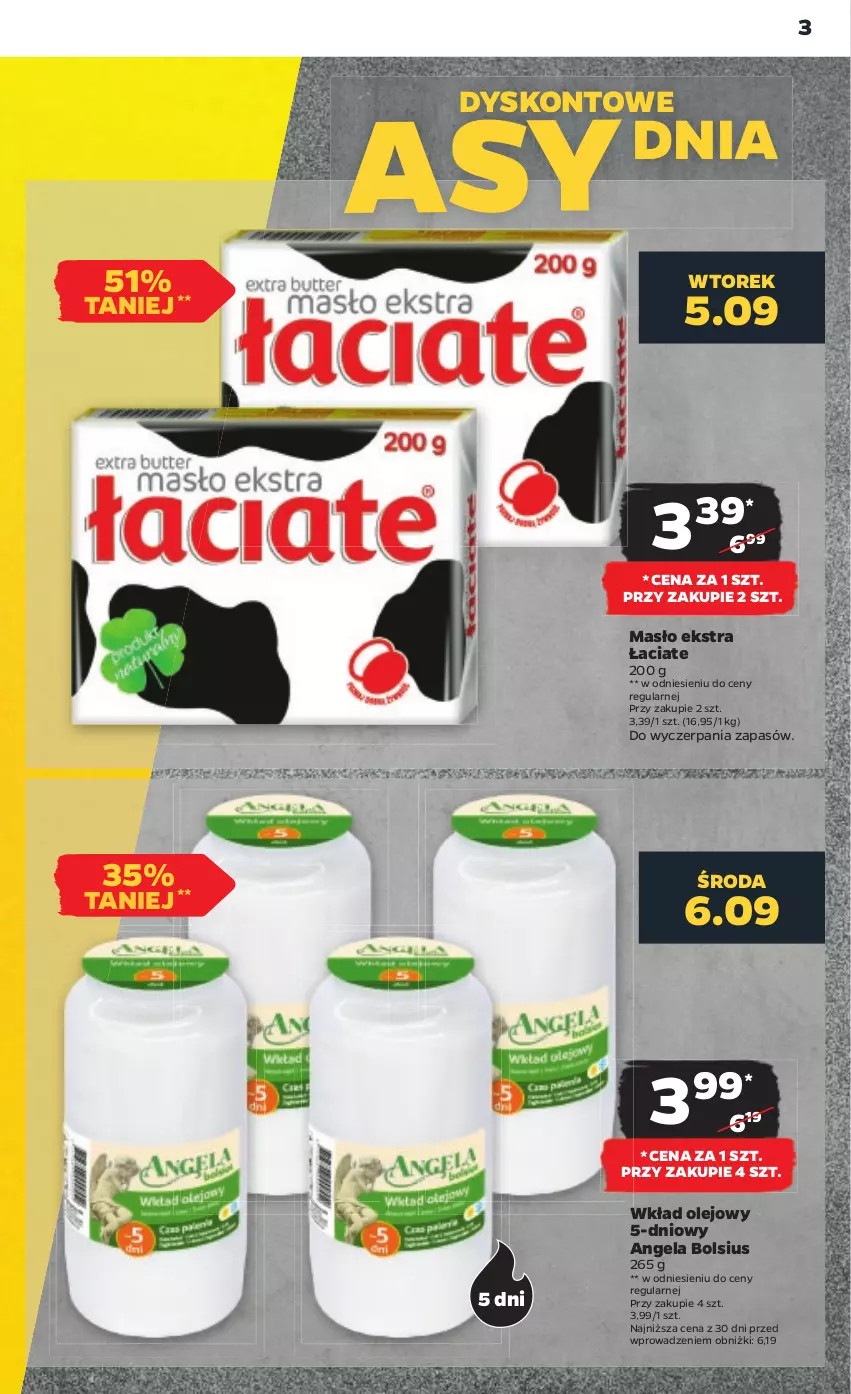 Gazetka promocyjna Netto - Artykuły spożywcze - ważna 04.09 do 09.09.2023 - strona 3 - produkty: Bols, Bolsius, Masło, Olej, Wkład olejowy