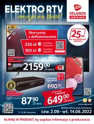 Gazetka promocyjna Selgros - Katalog Elektro - Gazetka - ważna od 14.06 do 14.06.2022 - strona 1 - produkty: Tran, Telewizor, Obraz, Gala, Smart tv, Smartfon, LG, Fa