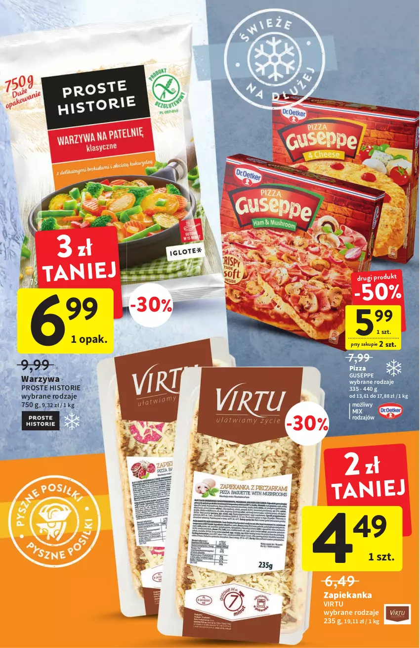 Gazetka promocyjna Intermarche - Gazetka Intermarche - ważna 18.08 do 24.08.2022 - strona 20 - produkty: Pizza, Virtu, Warzywa, Zapiekanka