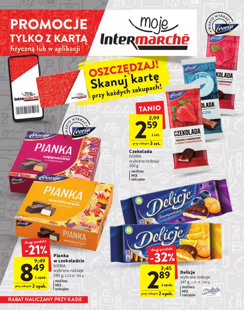 Gazetka promocyjna Intermarche - Gazetka Intermarche - ważna 09.03 do 22.03.2023 - strona 10 - produkty: Czekolada, Delicje, Pianka w czekoladzie