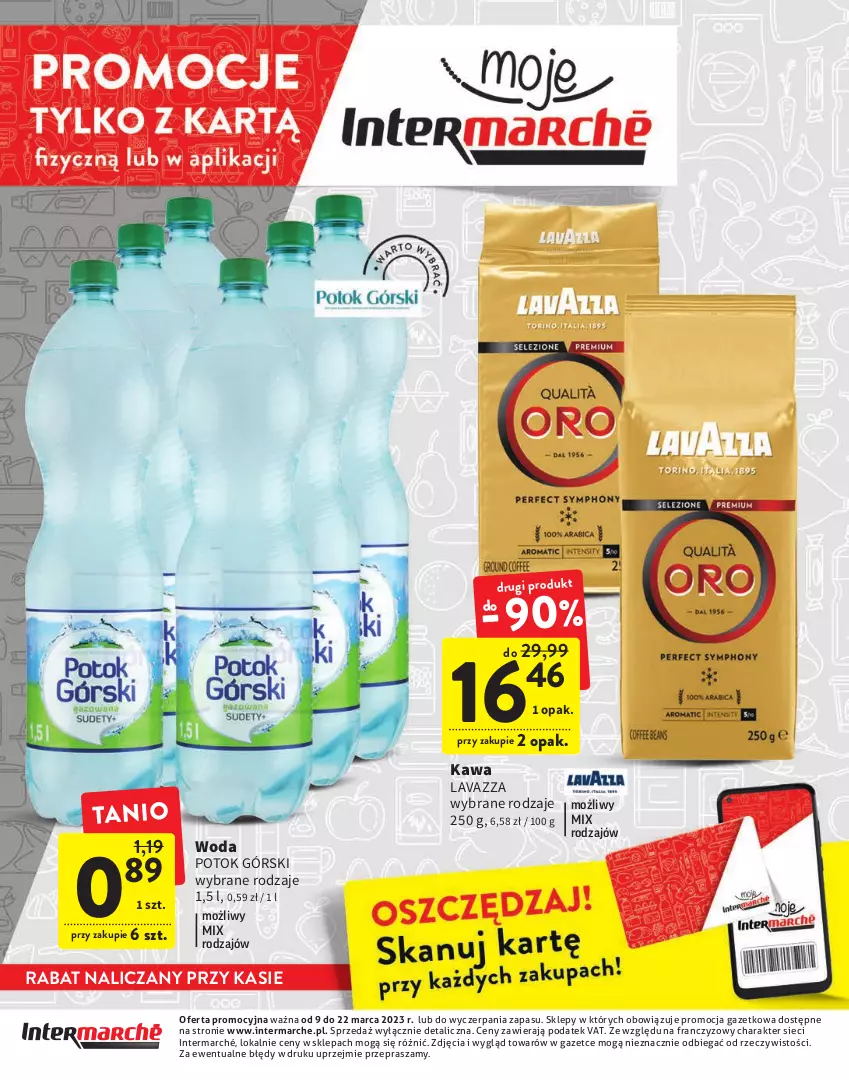 Gazetka promocyjna Intermarche - Gazetka Intermarche - ważna 09.03 do 22.03.2023 - strona 24 - produkty: Kawa, Lavazza, Woda